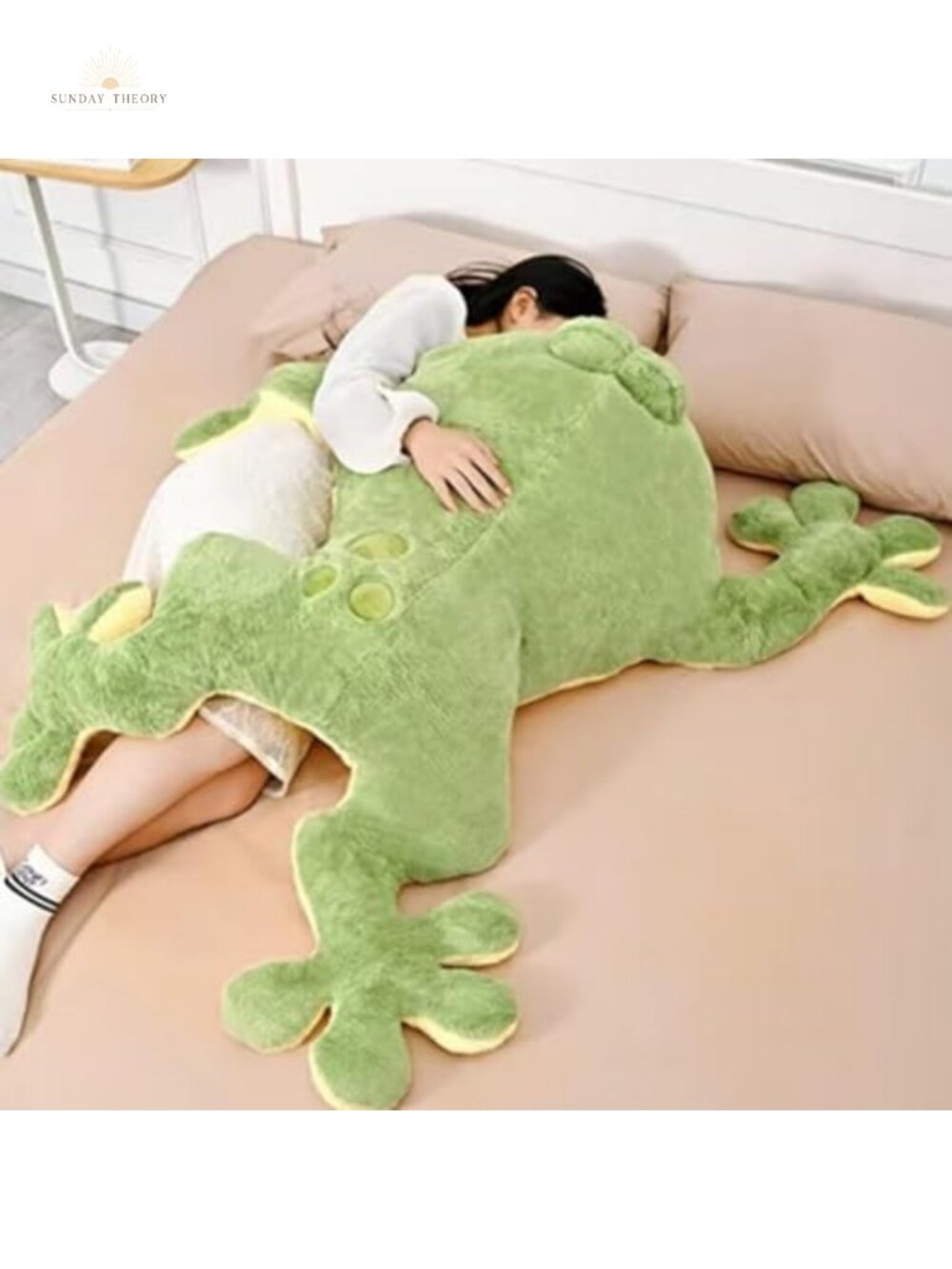 Large Frog Stuffed Animal Plush Toy 47.2in Cute Long Arms Legs Soft Hugging